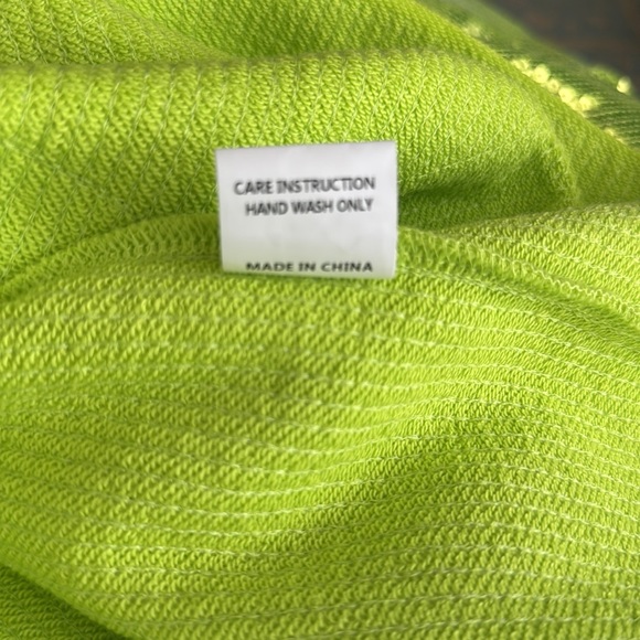 Lime Green Sequin Grinch sweatshirt - Picture 3 of 4